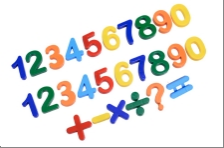磁性数字符号,26pcs
2套(0-9) 
1套数学运算符号   (+-×÷=?)