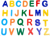 磁性大写字母, 26pcs