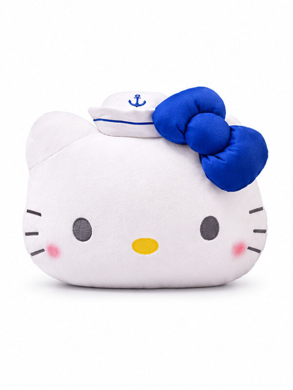 凯蒂猫头靠垫-蓝色35cm