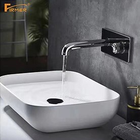 Concealed basin faucet
