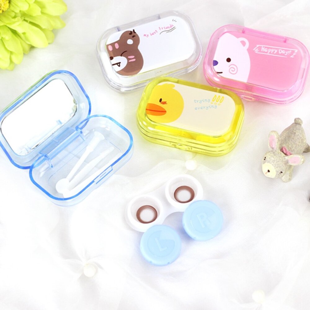 Cartoon Cute Containers For Contact Lenses Portable For Wholesale - Xiudou  Daily Plastic Supplies